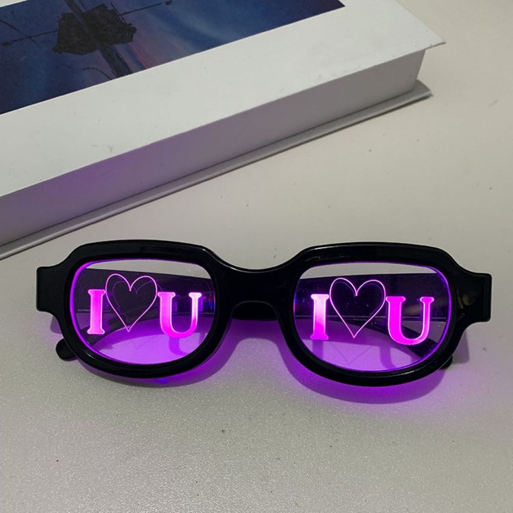 Glow In The Dark Party Glasses - Óculos LED de Efeito Especial, Luminosos,