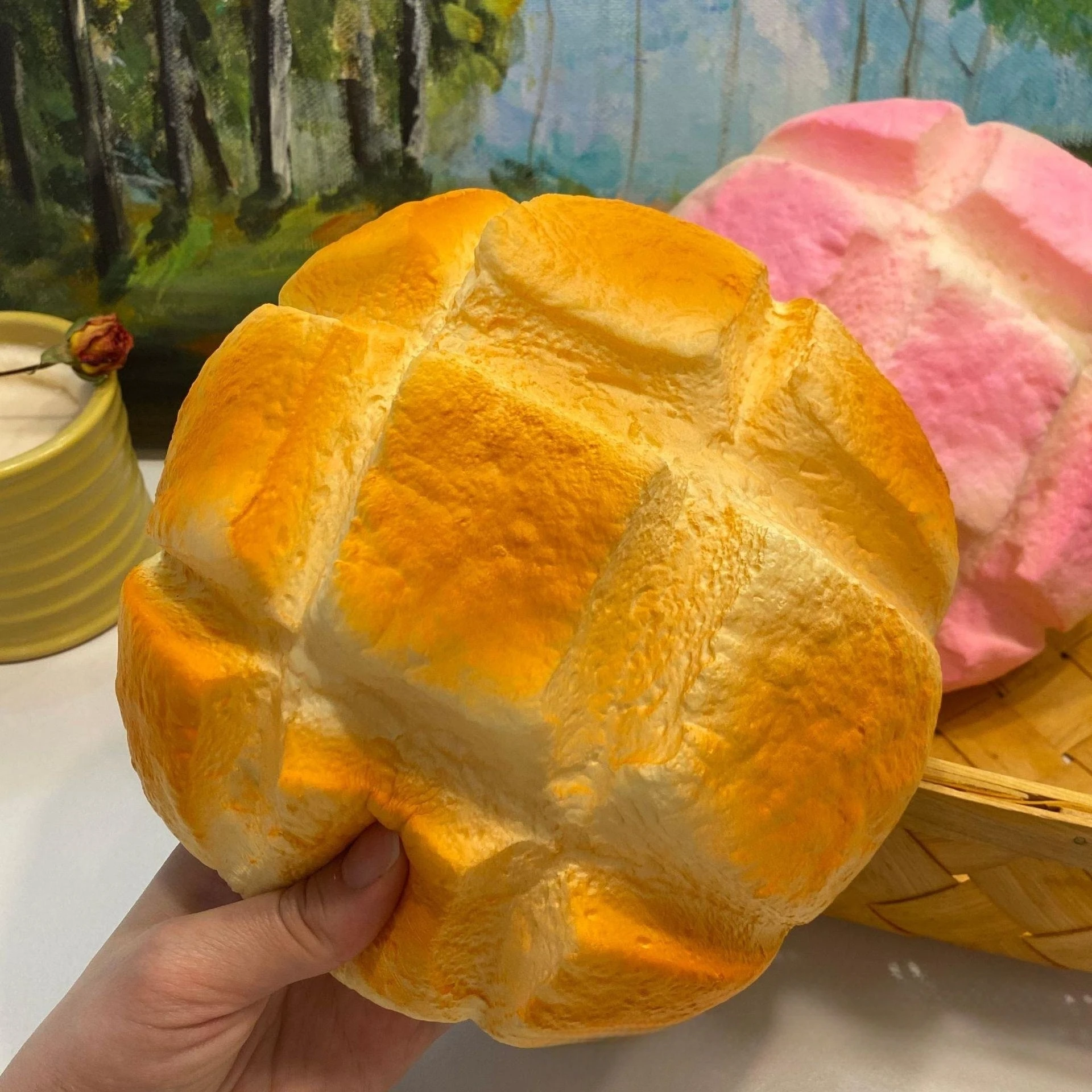 Prank Toys - Brinquedo Antiestresse de Pão de Abacaxi