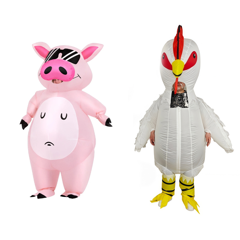 Fantasia Inflável de Porquinho - Costumes avaliação e preço