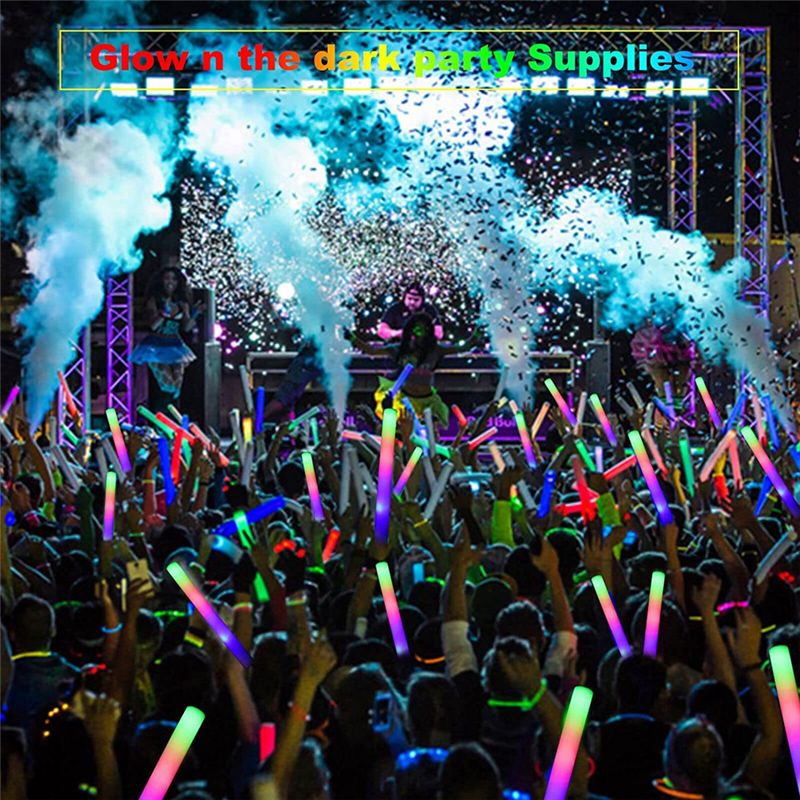 Varas brilhantes a75k em massa - Flashing Led Foam Sticks Party avaliação e preço