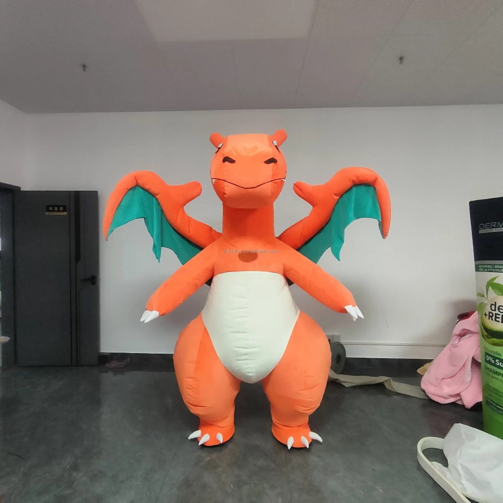 Mascote Inflável de Dinossauro - Inflatable Dinosaur Costume Adult avaliação e preço