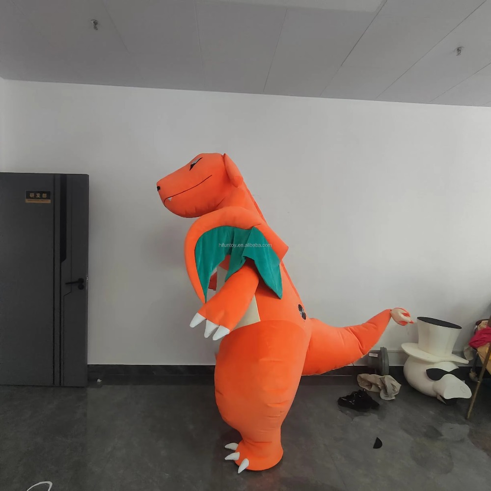 Mascote Inflável de Dinossauro - Inflatable Dinosaur Costume Adult avaliação e preço