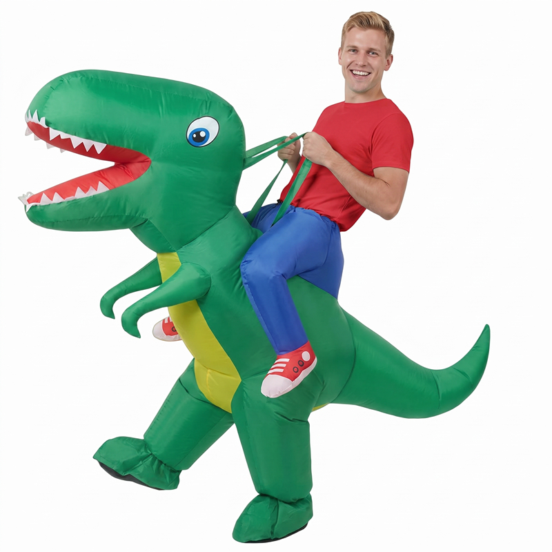 Fantasia de T-Rex Inflável par - Inflatable Dinosaur Costume Adult avaliação e preço