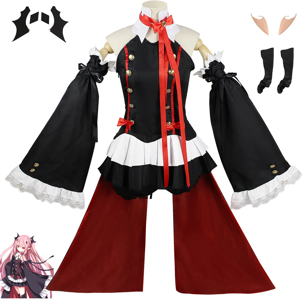 Fantasia de Cosplay Krul Tepes - Anime Cosplay Wig Heat Resistant avaliação e preço