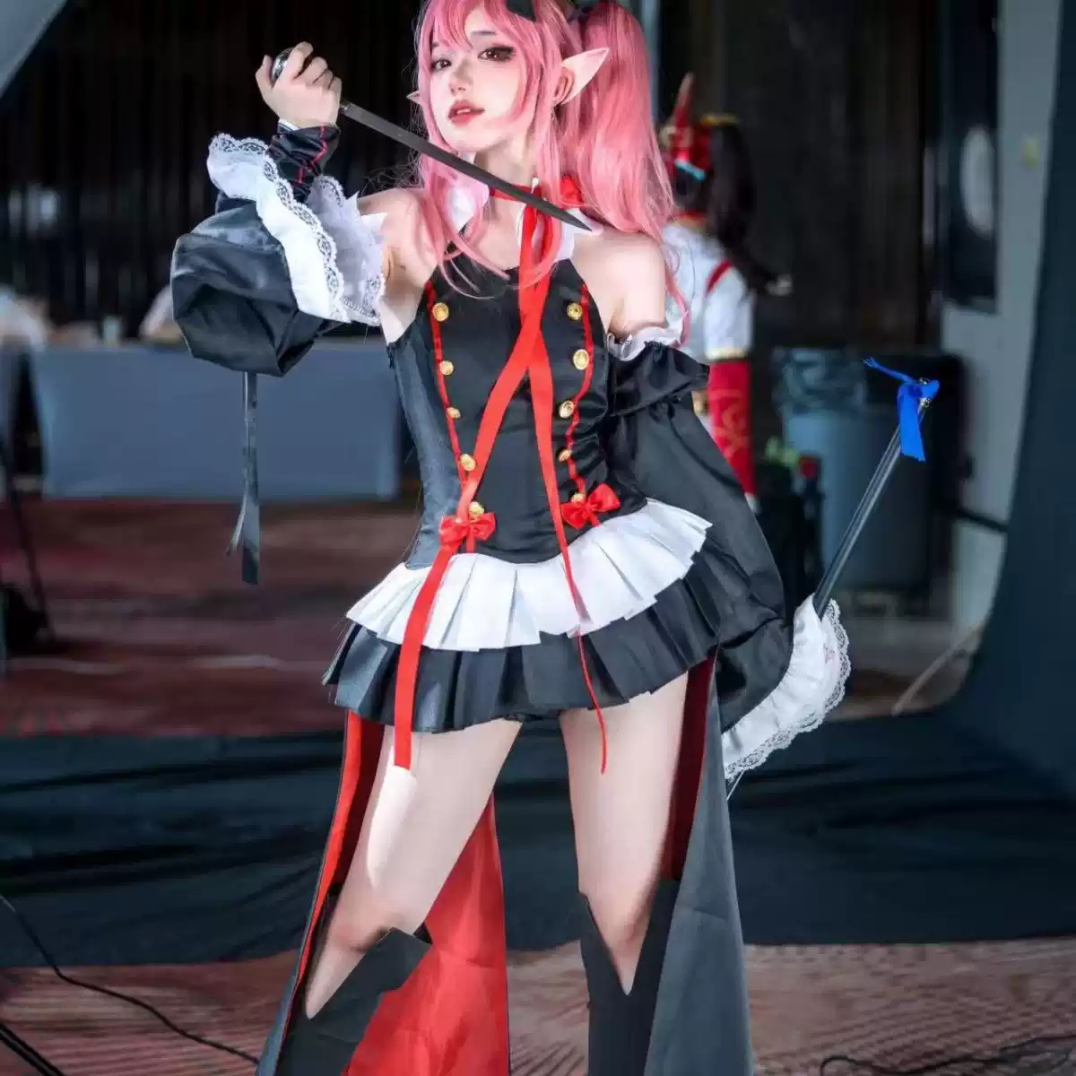Fantasia de Cosplay Krul Tepes - Anime Cosplay Wig Heat Resistant avaliação e preço