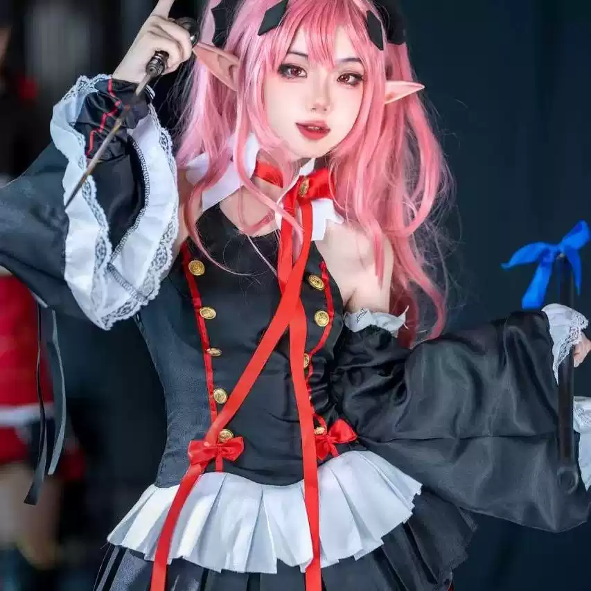 Fantasia de Cosplay Krul Tepes - Anime Cosplay Wig Heat Resistant avaliação e preço