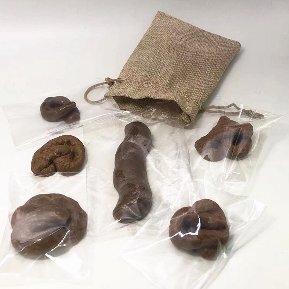 6 Peças de Brinquedos de Pegad - Fake Poop Gag Gift avaliação e preço